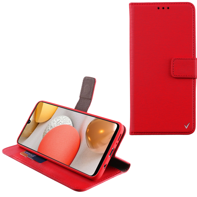 VOLTE-TEL ΘΗΚΗ SAMSUNG A42 5G A426 6.6" ALLURE MAGNET BOOK STAND CLIP RED