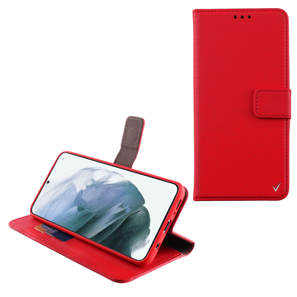 VOLTE-TEL ΘΗΚΗ SAMSUNG S21 5G G991 6.2" ALLURE MAGNET BOOK STAND CLIP RED