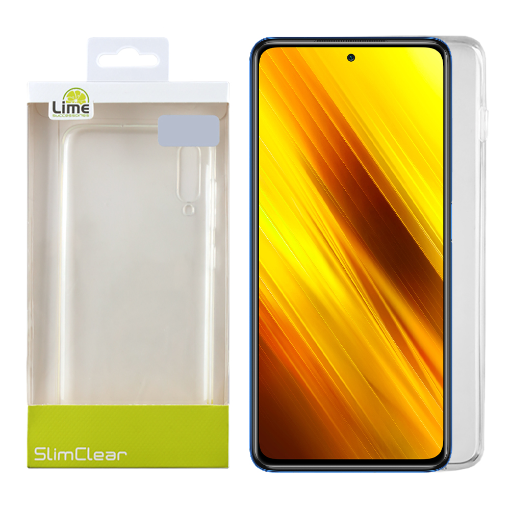 LIME ΘΗΚΗ XIAOMI POCO X3/POCO X3 PRO 6.67" SLIMCLEAR TPU CAMERA GUARD ΔΙΑΦΑΝΗ