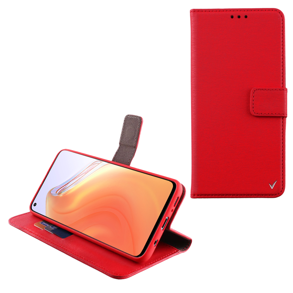VOLTE-TEL ΘΗΚΗ XIAOMI MI 10T 5G/MI 10T PRO 5G 6.67" ALLURE MAGNET BOOK STAND CLIP RED