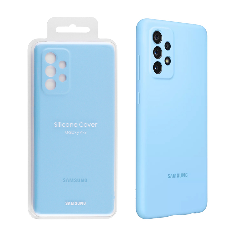 ΘΗΚΗ SAMSUNG A72 A725/A726 SILICONE COVER EF-PA725TLEGWW BLUE PACKING OR