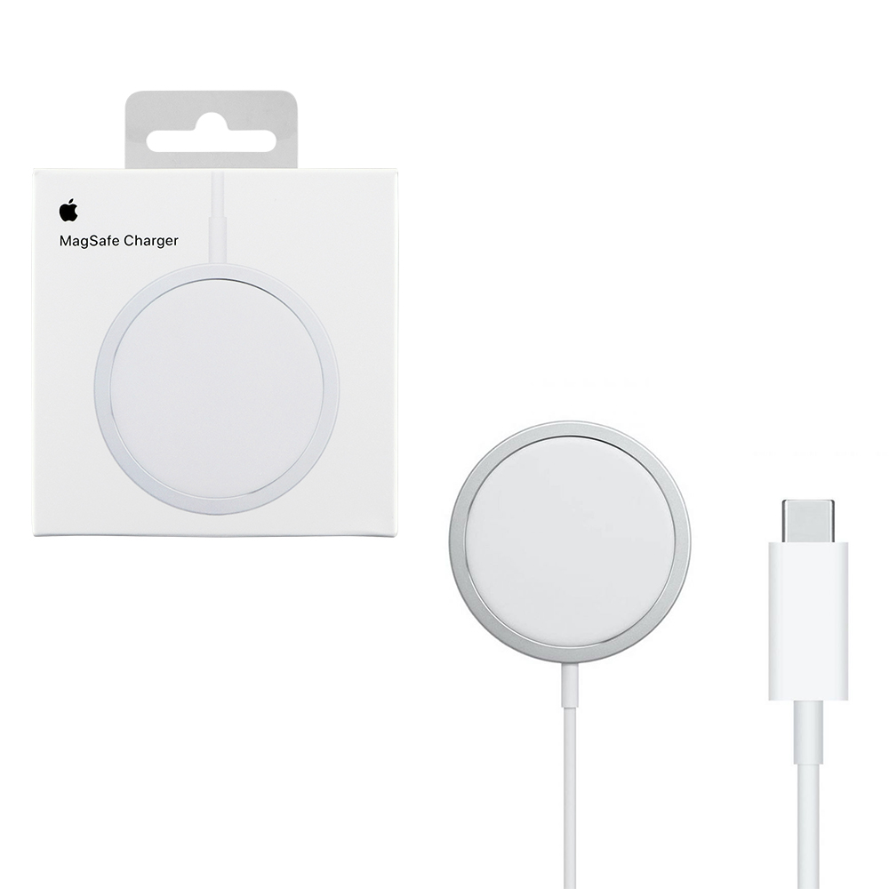 WIRELESS CHARGER APPLE MAGSAFE MHXH3ZM/A A2140 15W FAST CHARGE +USB TYPE C CABLE WHITE PACKING OR