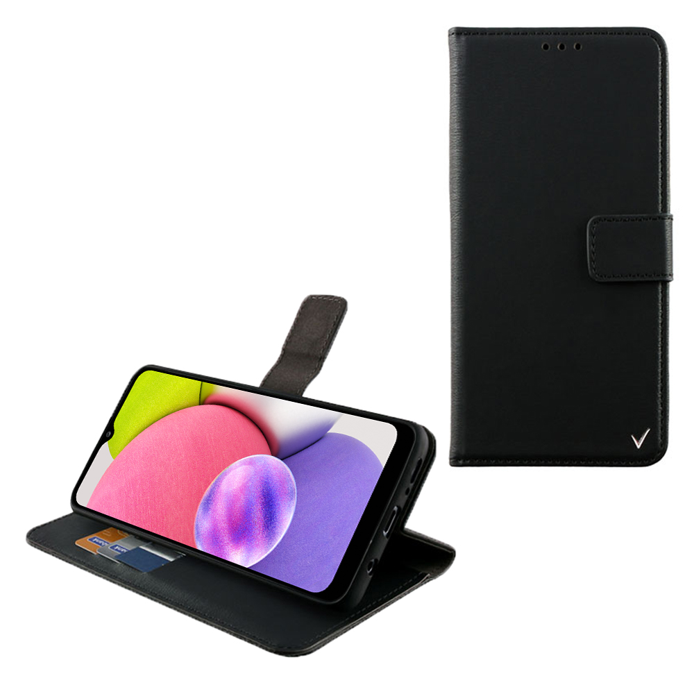 VOLTE-TEL ΘΗΚΗ SAMSUNG A03s A037 6.5" ALLURE MAGNET BOOK STAND CLIP BLACK