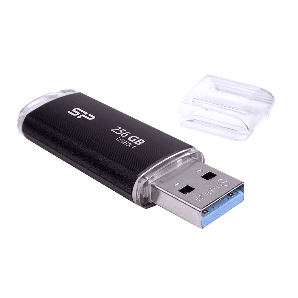 SILICON POWER USB FLASH DRIVE 256GB USB 3.2 BLAZE B02 SP256GBUF3B02V1K BLACK