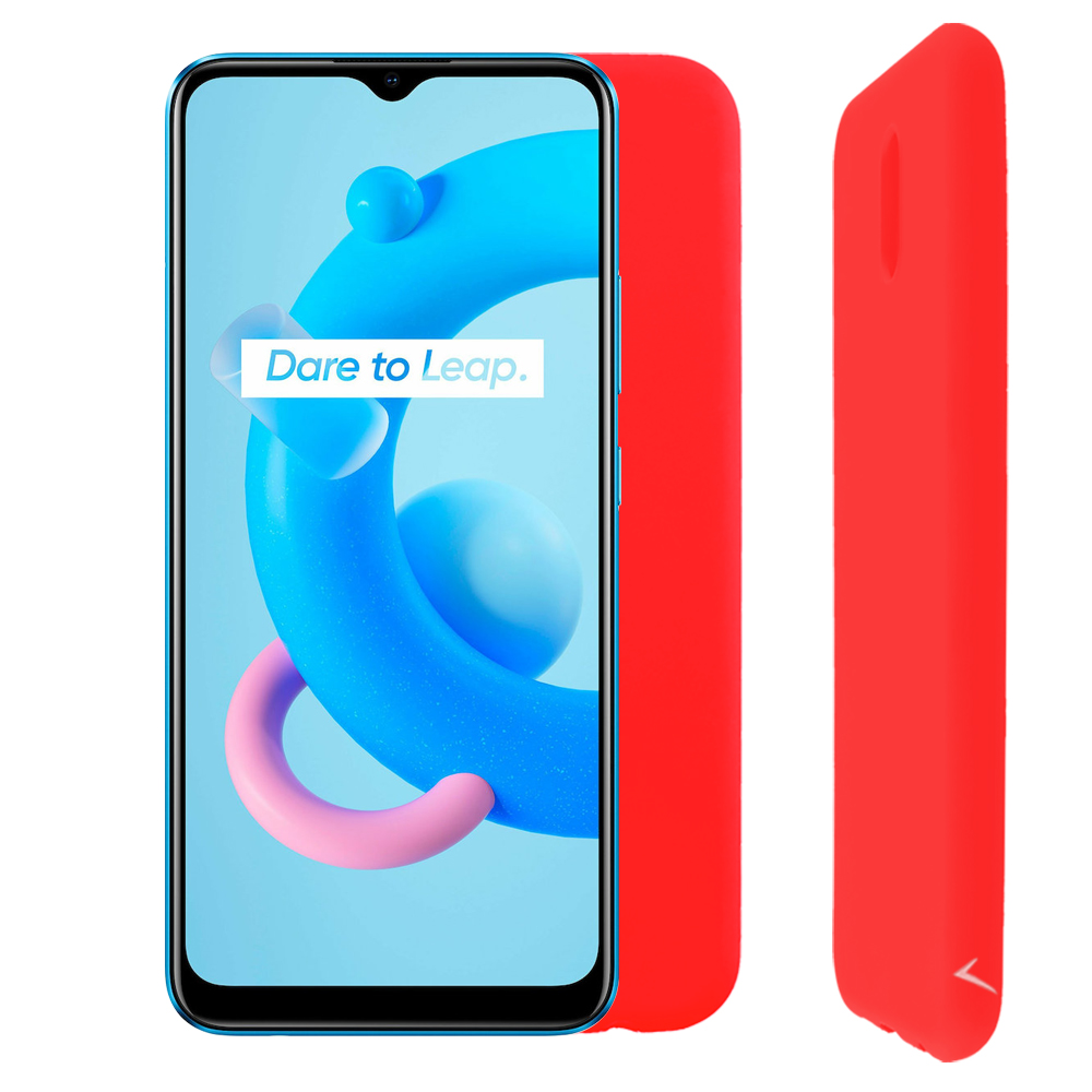 VOLTE-TEL ΘΗΚΗ REALME C11 2021 6.52" SILICON TPU CAMERA GUARD RED