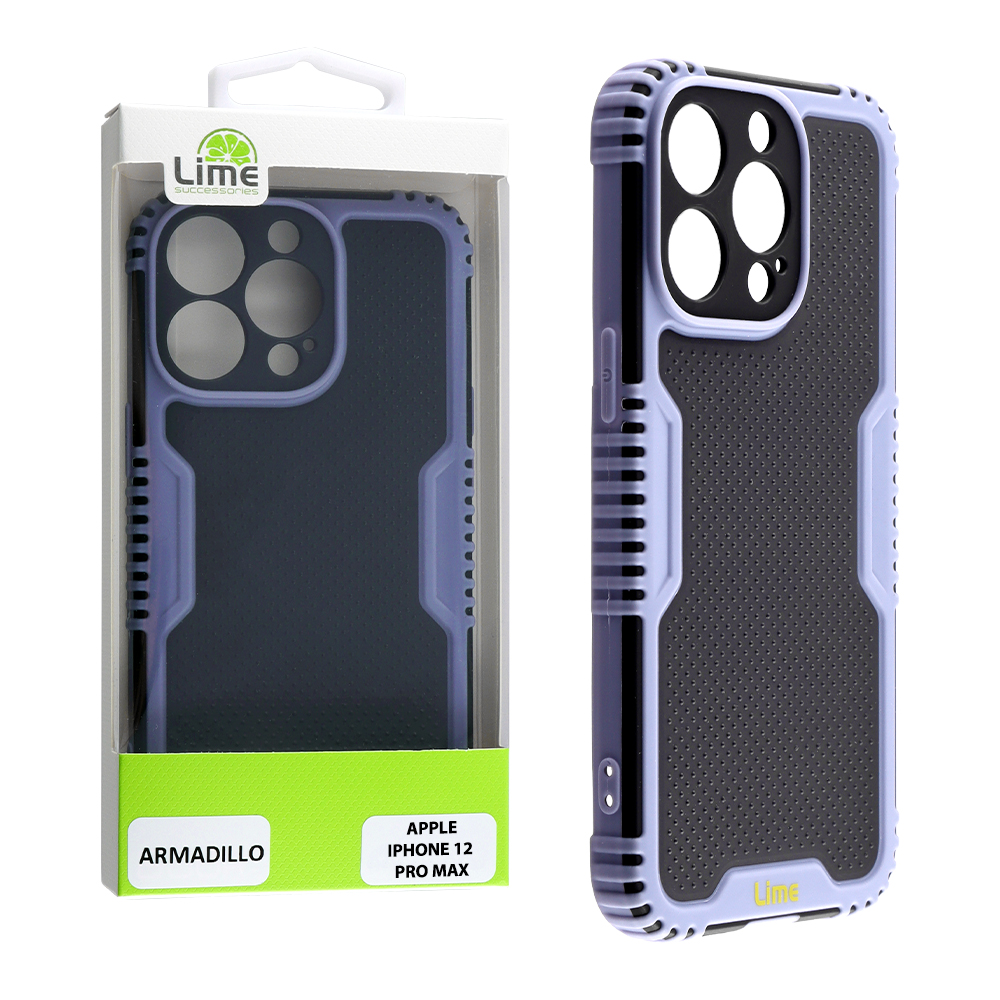 LIME ΘΗΚΗ IPHONE 12 PRO MAX 6.7" ARMADILLO FULL CAMERA PROTECTION AIR FORCE BLUE