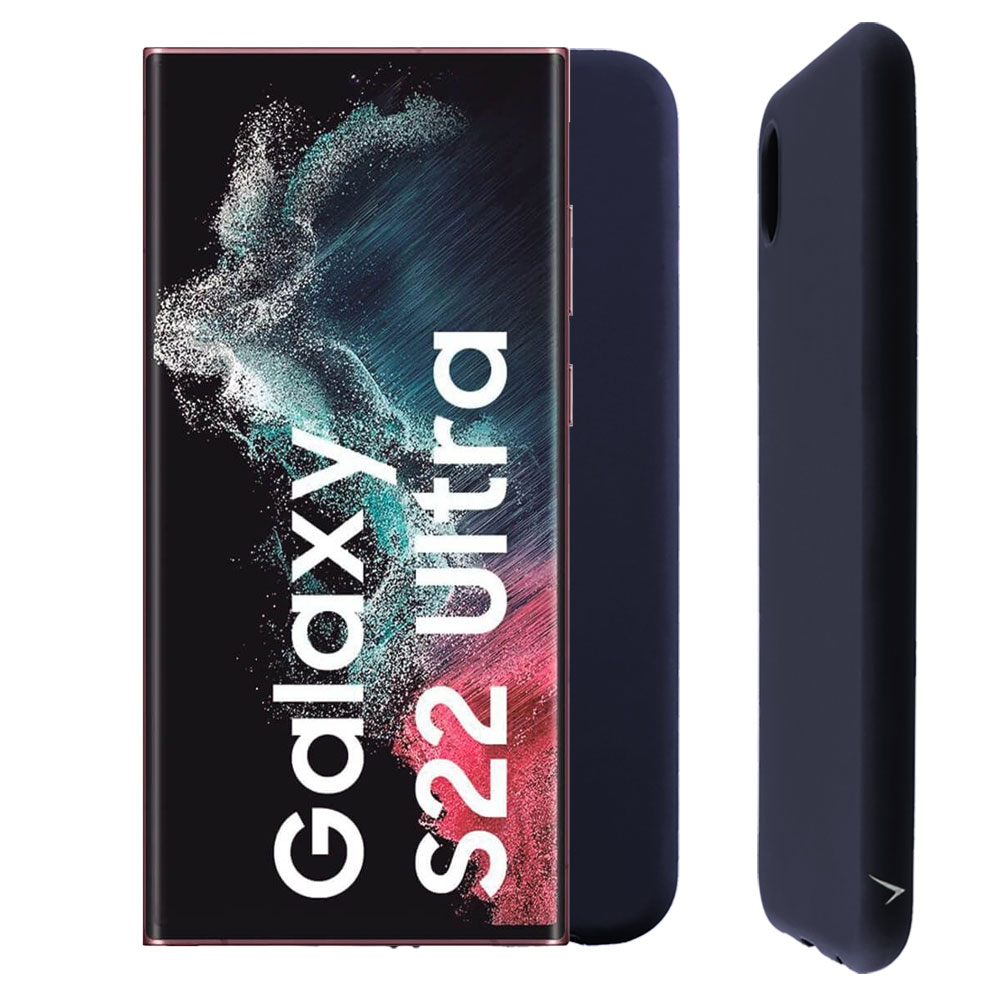 VOLTE-TEL ΘΗΚΗ SAMSUNG S22 ULTRA 5G S908 6.8" SILICON TPU FULL CAMERA PROTECTION COBALT BLUE