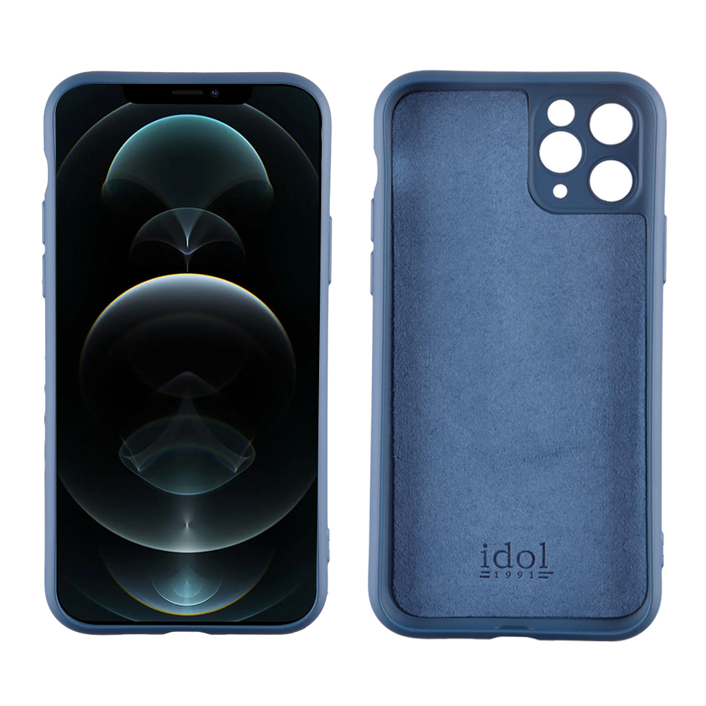 IDOL 1991 ΘΗΚΗ IPHONE 12 PRO MAX 6.7" VELVET TPU 4 SIDE FULL CAMERA PROTECTION BLUE