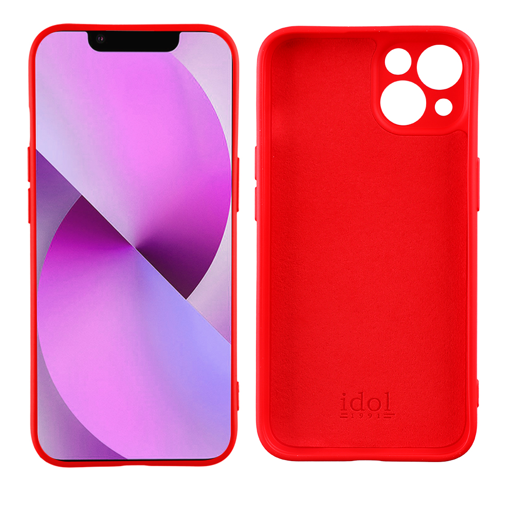 IDOL 1991 ΘΗΚΗ IPHONE 13 6.1" VELVET TPU 4 SIDE FULL CAMERA PROTECTION RED