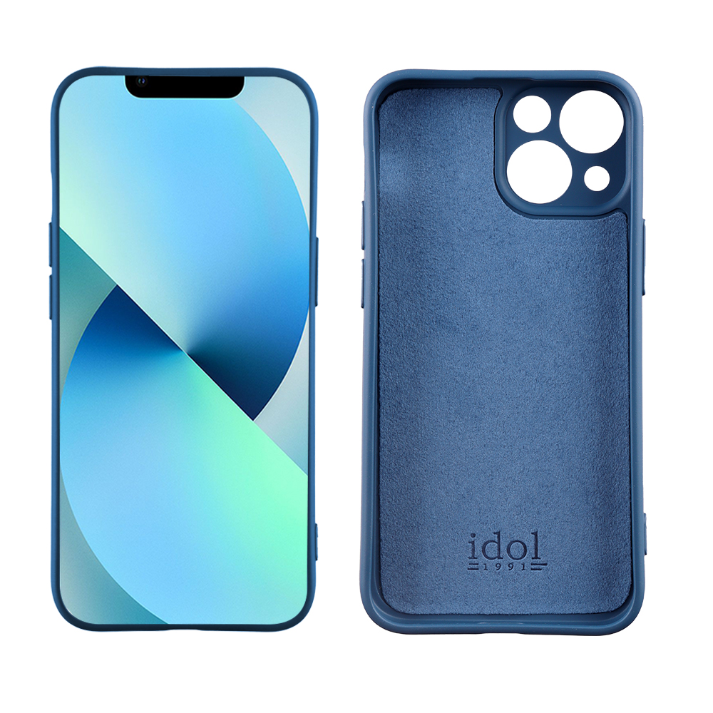 IDOL 1991 ΘΗΚΗ IPHONE 13 MINI 5.4" VELVET TPU 4 SIDE FULL CAMERA PROTECTION BLUE