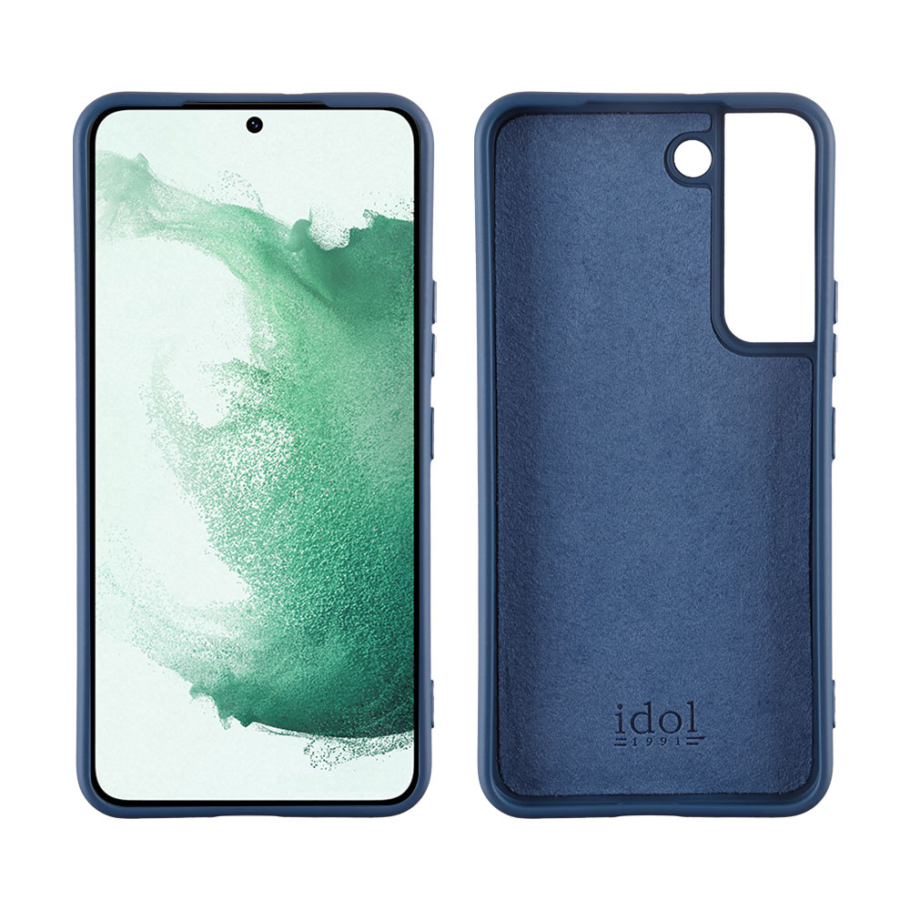 IDOL 1991 ΘΗΚΗ SAMSUNG S22 PLUS 5G S906 6.6" VELVET TPU 4 SIDE CAMERA GUARD BLUE