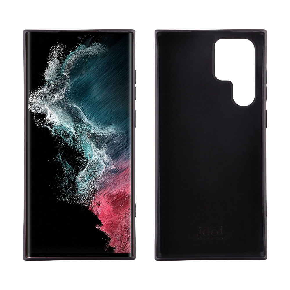 IDOL 1991 ΘΗΚΗ SAMSUNG S22 ULTRA 5G S908 6.8" VELVET TPU 4 SIDE BLACK