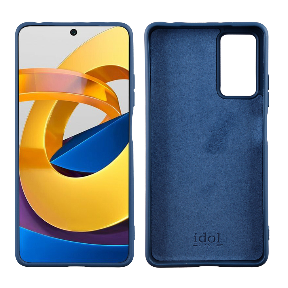 IDOL 1991 ΘΗΚΗ XIAOMI POCO M4 PRO 5G/REDMI NOTE 11T 5G 6.6" VELVET TPU 4 SIDE CAMERA GUARD BLUE