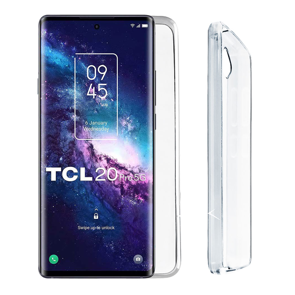 VOLTE-TEL ΘΗΚΗ TCL 20 PRO 5G 6.67" SLIMCOLOR AIR TPU CAMERA GUARD ΔΙΑΦΑΝΗ