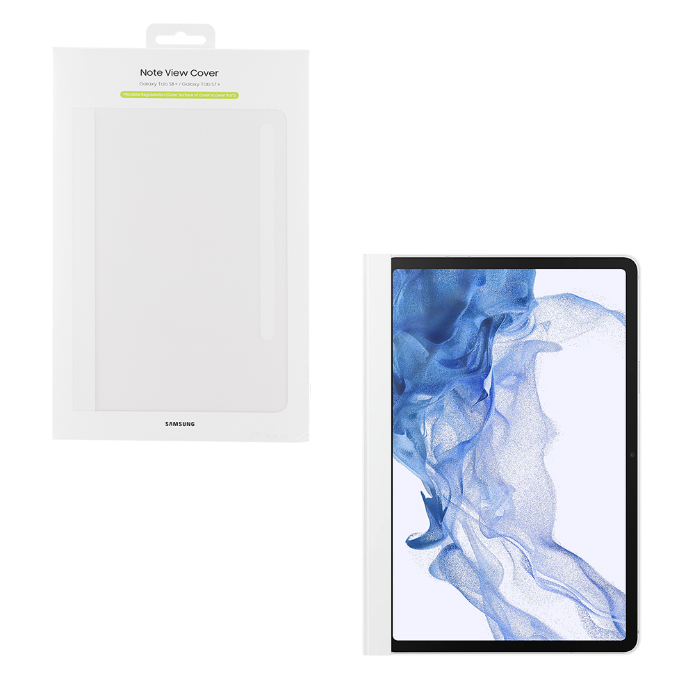 ΘΗΚΗ SAMSUNG T730 TAB S7 FE/T970 TAB S7+/X800 TAB S8+ 12.4" NOTE VIEW COVER FLIP EF-ZX800PWEGEU WHITE PACKING OR