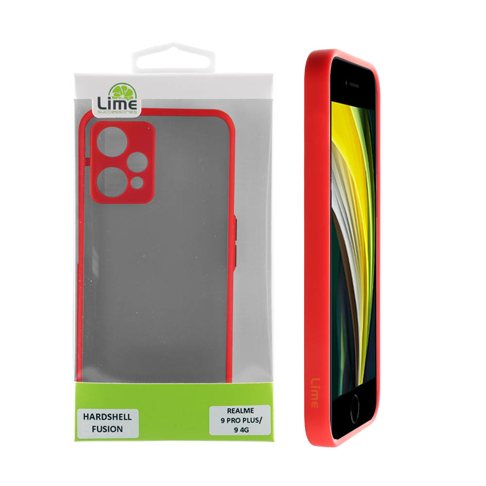 LIME ΘΗΚΗ SAMSUNG A33 5G A336 6.4" HARDSHELL FUSION FULL CAMERA PROTECTION RED WITH BLACK KEYS
