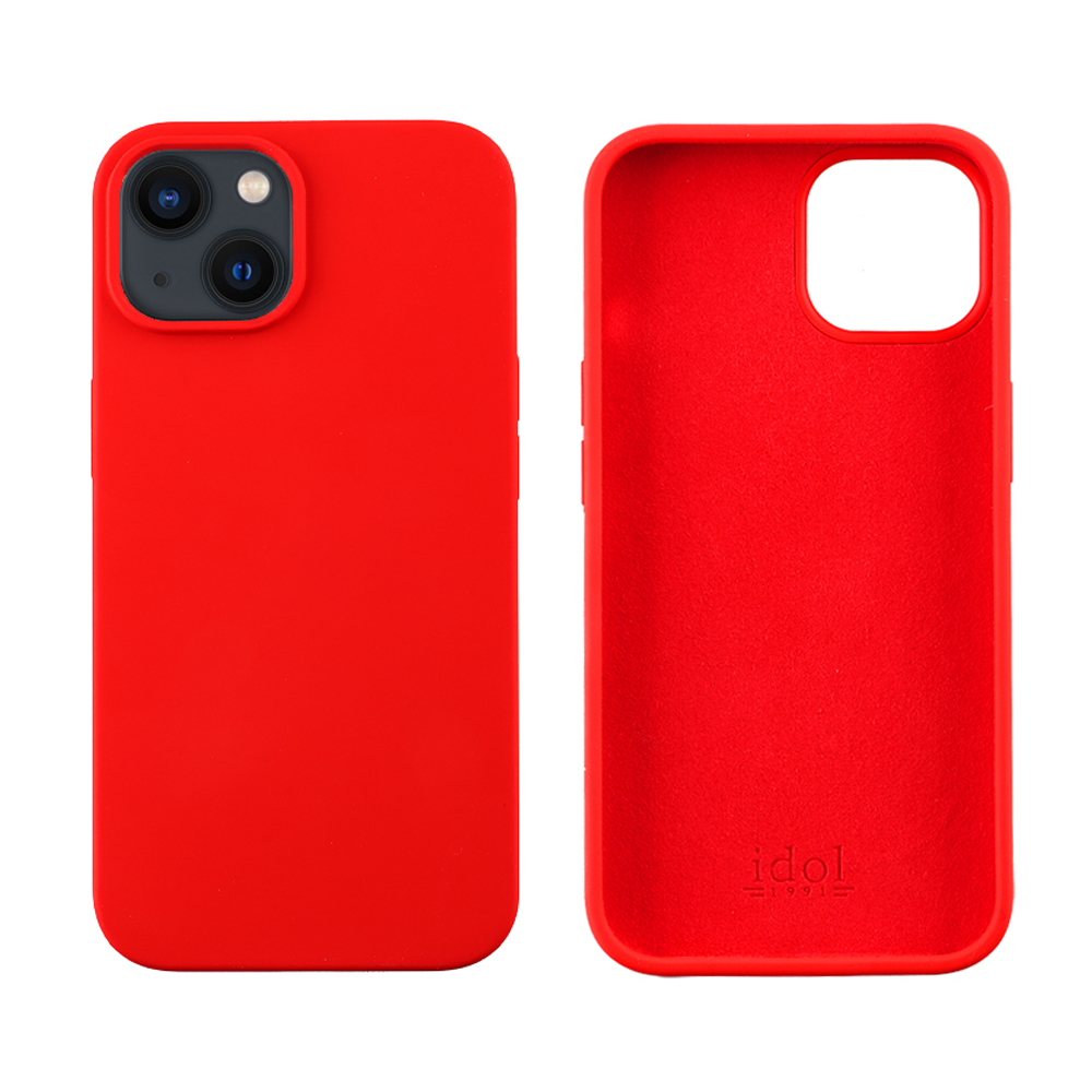 IDOL 1991 ΘΗΚΗ IPHONE 13 MINI 5.4" VELVET ELITE TPU 4 SIDE CAMERA GUARD RED