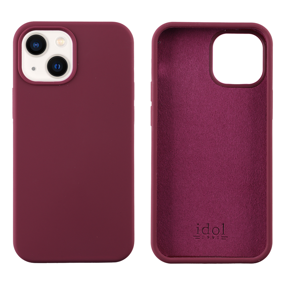 IDOL 1991 ΘΗΚΗ IPHONE 13 MINI 5.4" VELVET ELITE TPU 4 SIDE CAMERA GUARD BURGUNDY