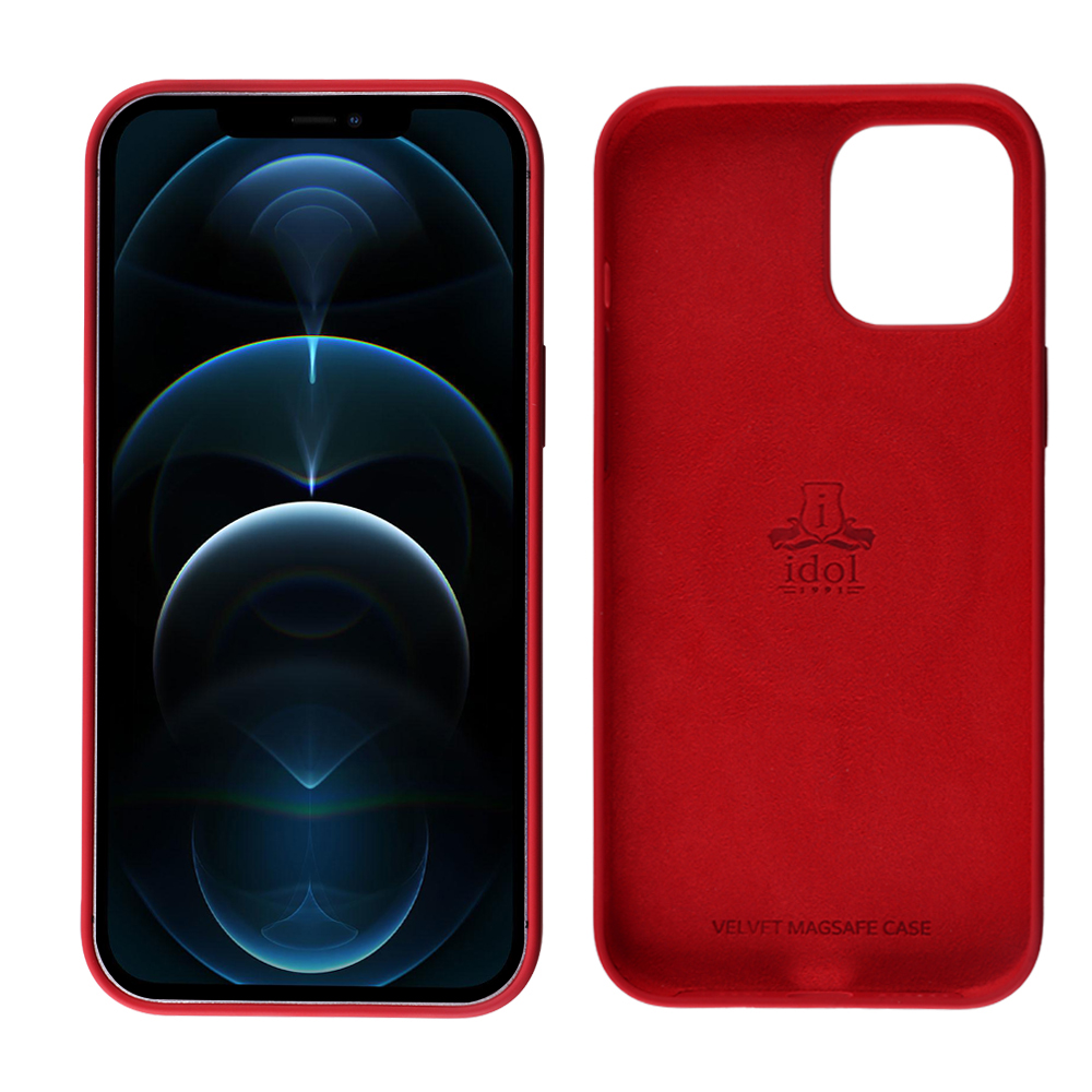 IDOL 1991 ΘΗΚΗ IPHONE 12 MINI 5.4" VELVET MAGSAFE TPU CAMERA GUARD RED