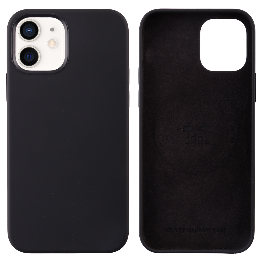 IDOL 1991 ΘΗΚΗ IPHONE 12 PRO / IPHONE 12 6.1" VELVET MAGSAFE TPU CAMERA GUARD BLACK