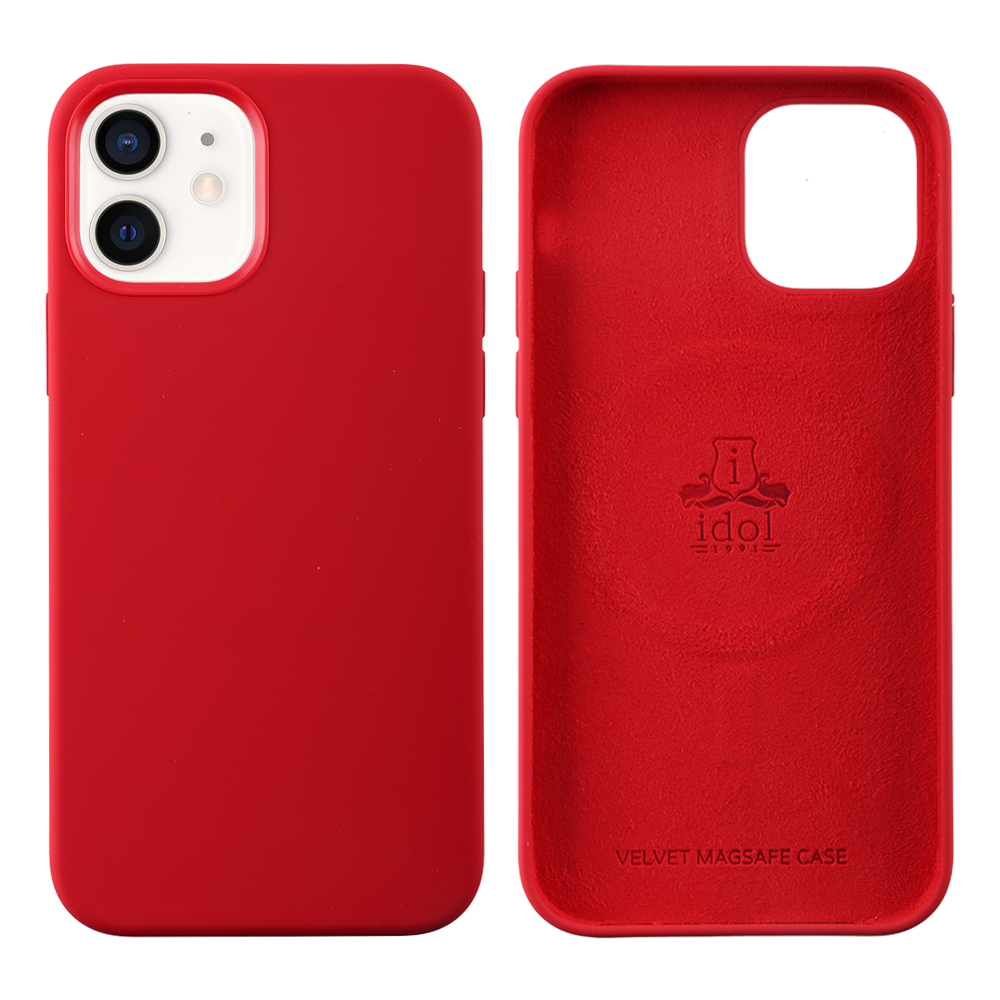 IDOL 1991 ΘΗΚΗ IPHONE 12 PRO / IPHONE 12 6.1" VELVET MAGSAFE TPU CAMERA GUARD RED