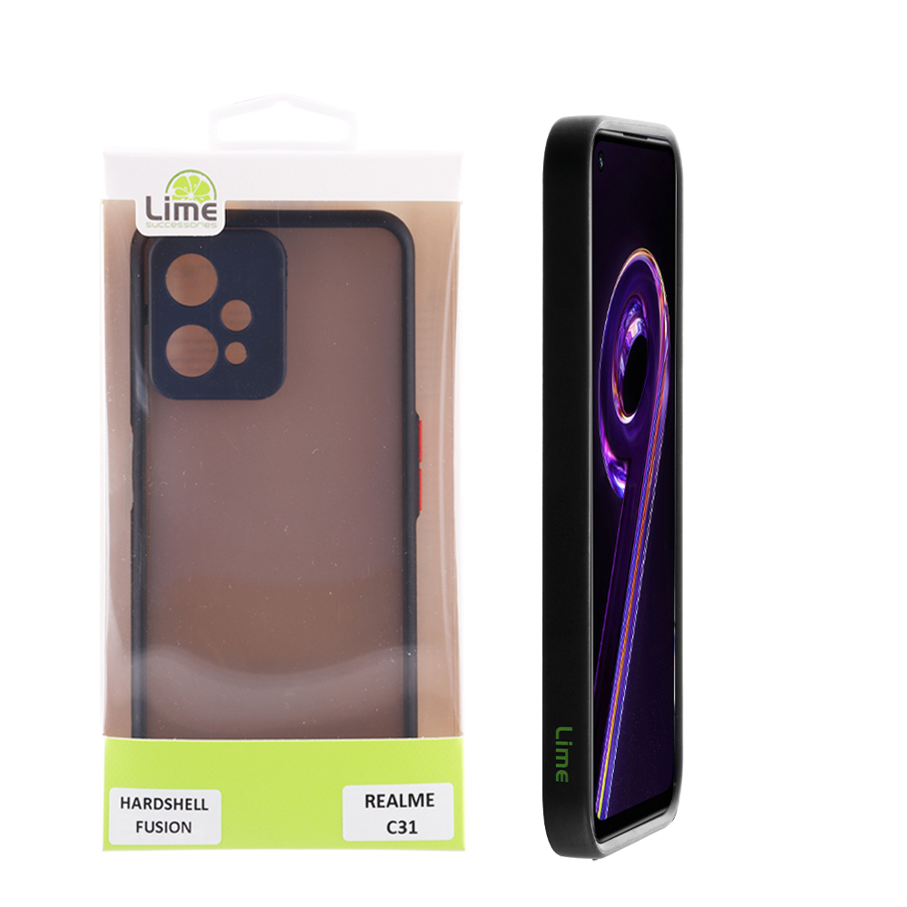 LIME ΘΗΚΗ REALME 9 5G/9 PRO 5G 6.6" HARDSHELL FUSION FULL CAMERA PROTECTION BLUE WITH YELLOW KEYS