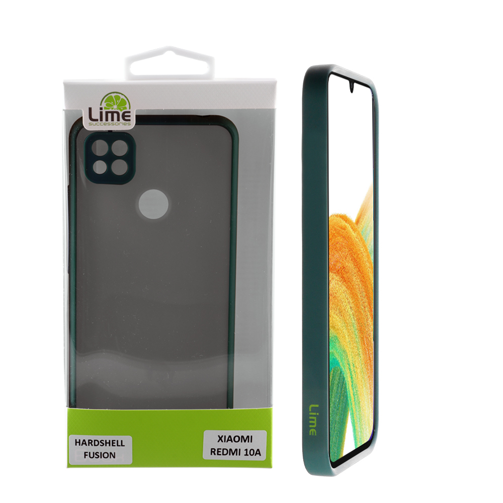 LIME ΘΗΚΗ XIAOMI REDMI 10A 6.53" HARDSHELL FUSION FULL CAMERA PROTECTION GREEN WITH YELLOW KEYS