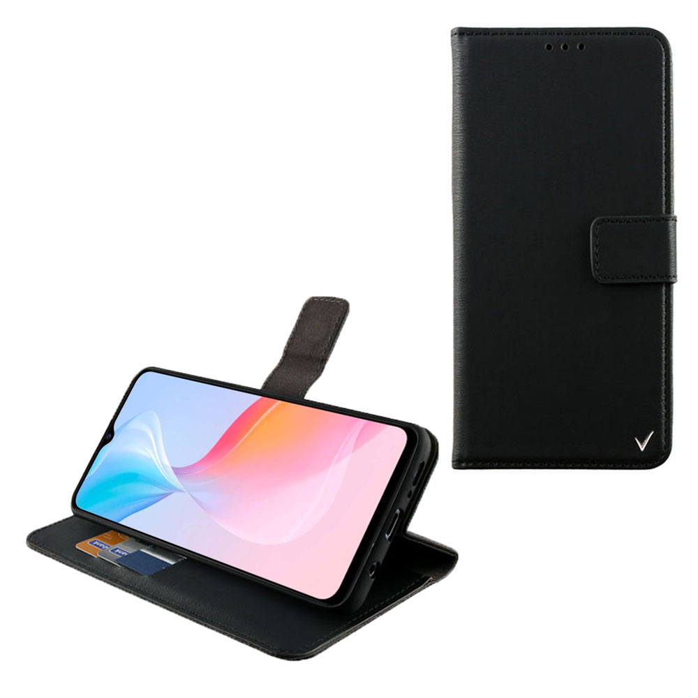 VOLTE-TEL ΘΗΚΗ VIVO Y76 5G 6.58" ALLURE MAGNET BOOK STAND CLIP BLACK