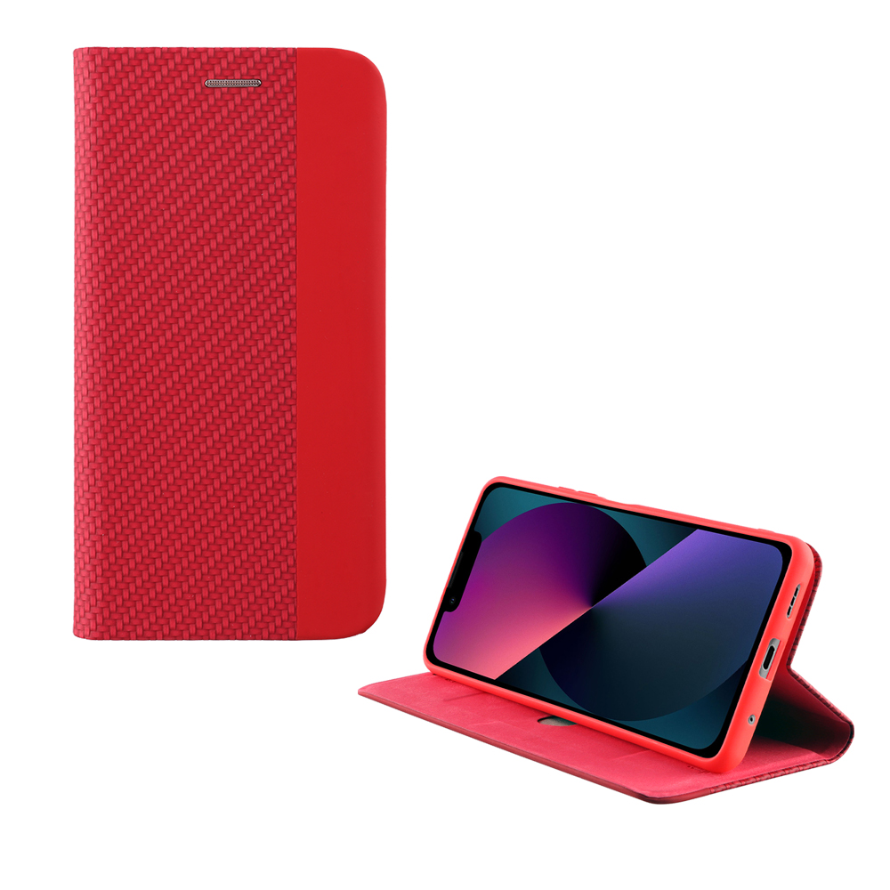 IDOL 1991 ΘΗΚΗ IPHONE 14 PLUS 6.7" ELITE ANTI-RFID BOOK STAND RED