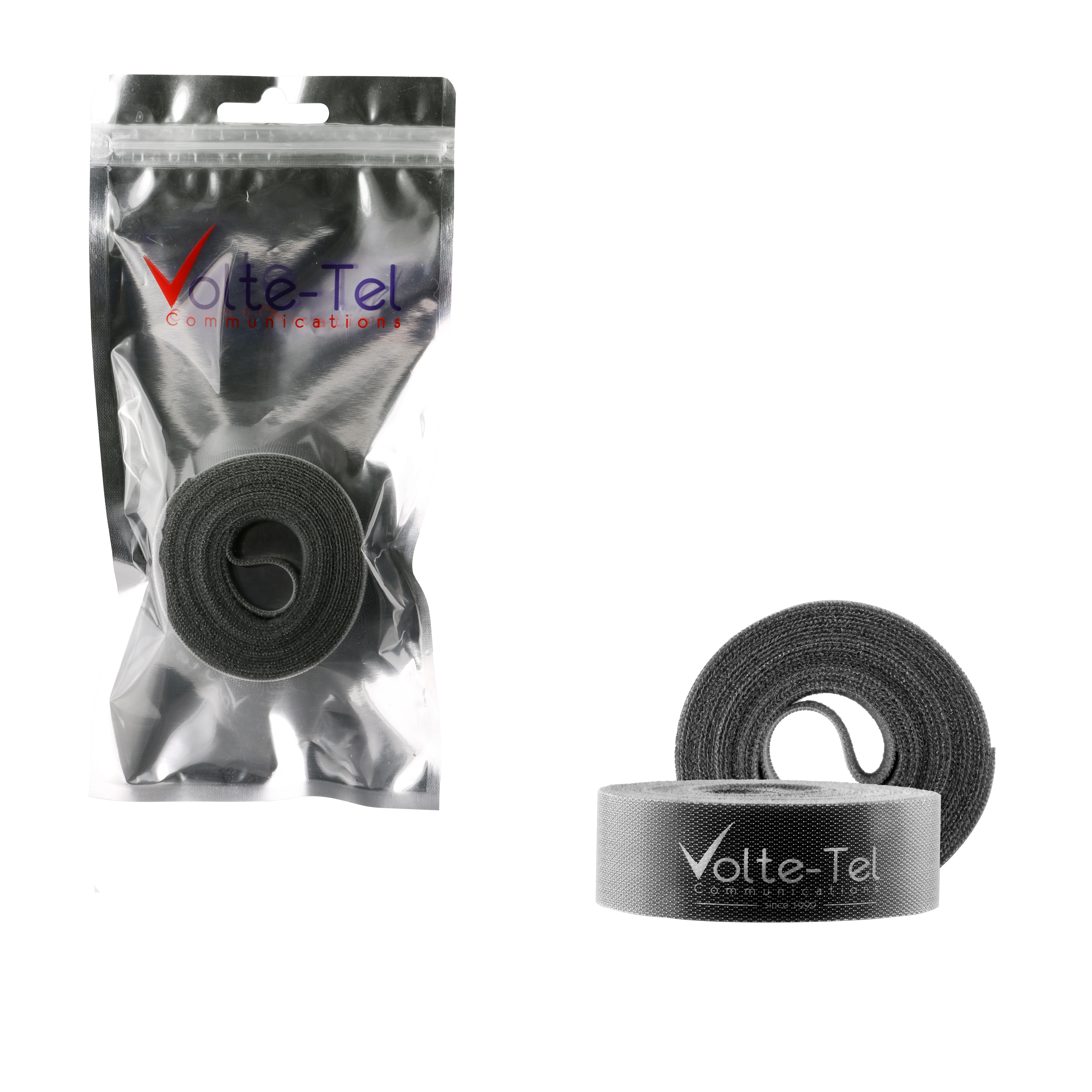 VOLTE-TEL VELCRO CABLE MANAGEMENT 25x1.2mm 3m GREY