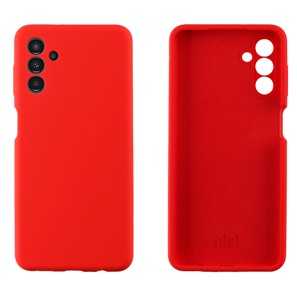 IDOL 1991 ΘΗΚΗ SAMSUNG A04s A047/A13 5G A136U 6.5" VELVET ELITE TPU 4 SIDE FULL CAMERA PROTECTION RED