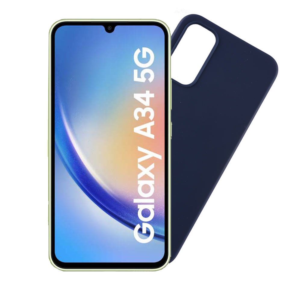 VOLTE-TEL ΘΗΚΗ SAMSUNG A34 5G A346 6.6" SILICON TPU CAMERA GUARD BLUE