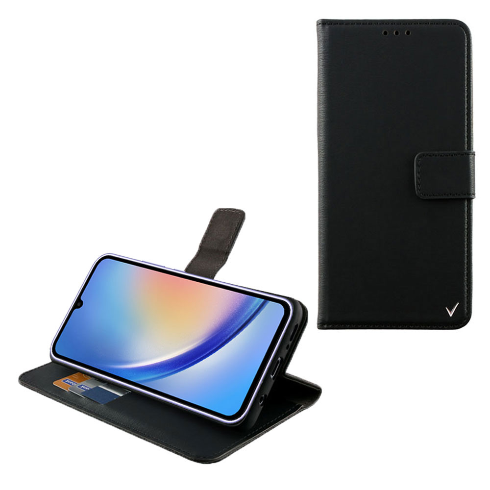 VOLTE-TEL ΘΗΚΗ SAMSUNG A34 5G A346 6.6" ALLURE MAGNET BOOK STAND CLIP BLACK