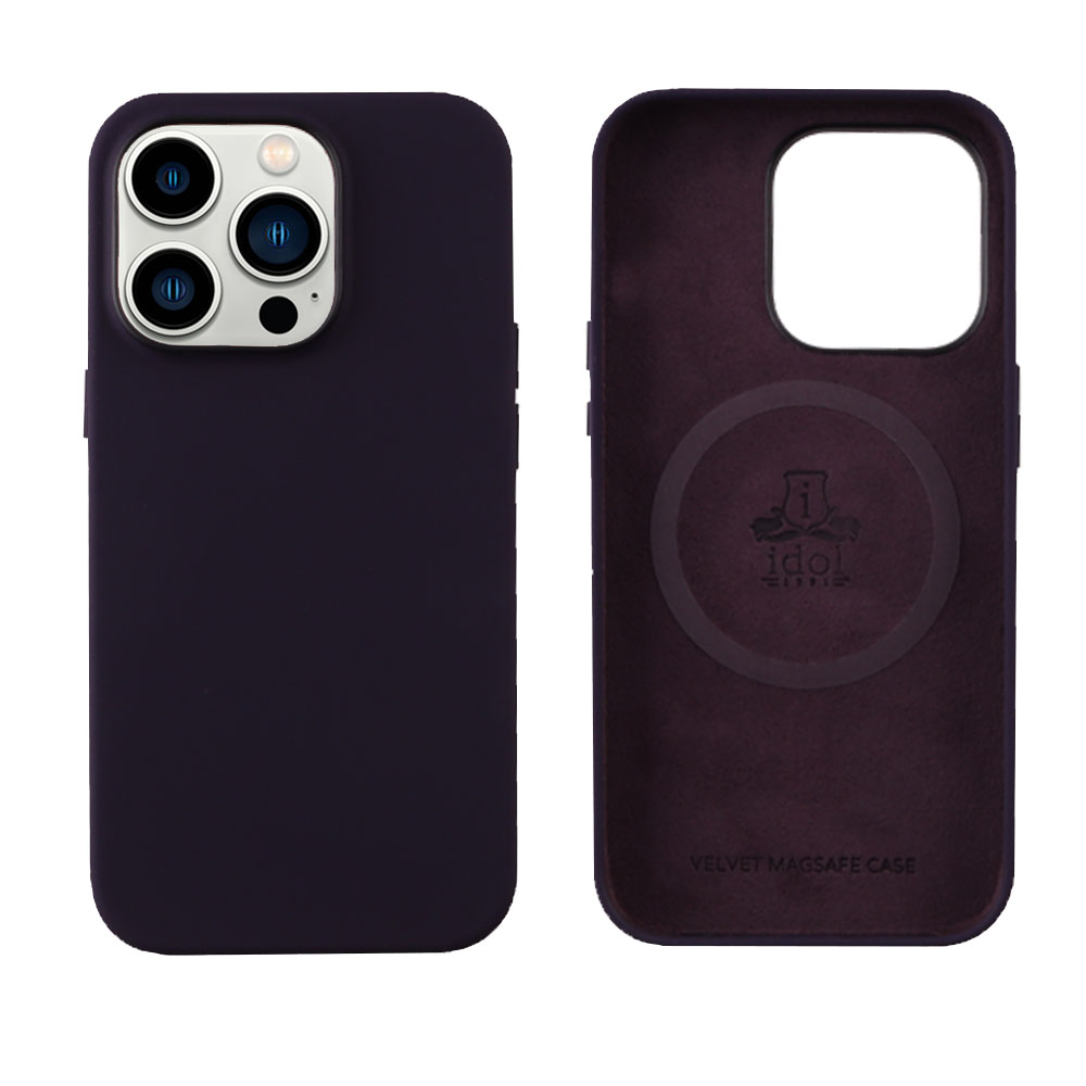 IDOL 1991 ΘΗΚΗ IPHONE 14 PRO 6.1" VELVET MAGSAFE TPU CAMERA GUARD ELDERBERRY