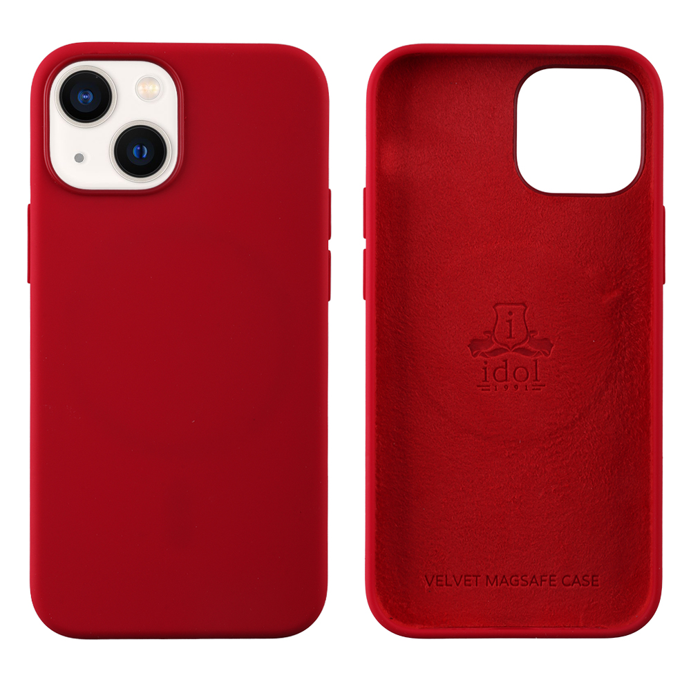 IDOL 1991 ΘΗΚΗ IPHONE 14 6.1" VELVET MAGSAFE TPU CAMERA GUARD RED