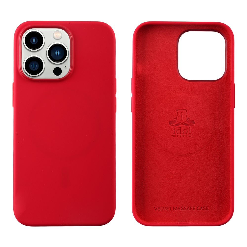 IDOL 1991 ΘΗΚΗ IPHONE 14 PRO 6.1" VELVET MAGSAFE TPU CAMERA GUARD RED