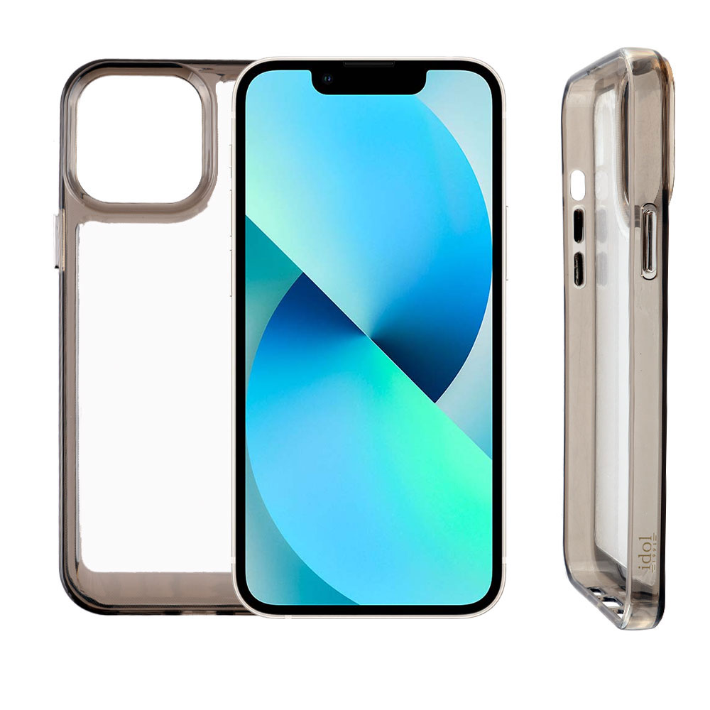 IDOL 1991 ΘΗΚΗ IPHONE 13 MINI 5.4" CRISTALYTE TPU CAMERA GUARD ΔΙΑΦΑΝΗ ΓΚΡΙ