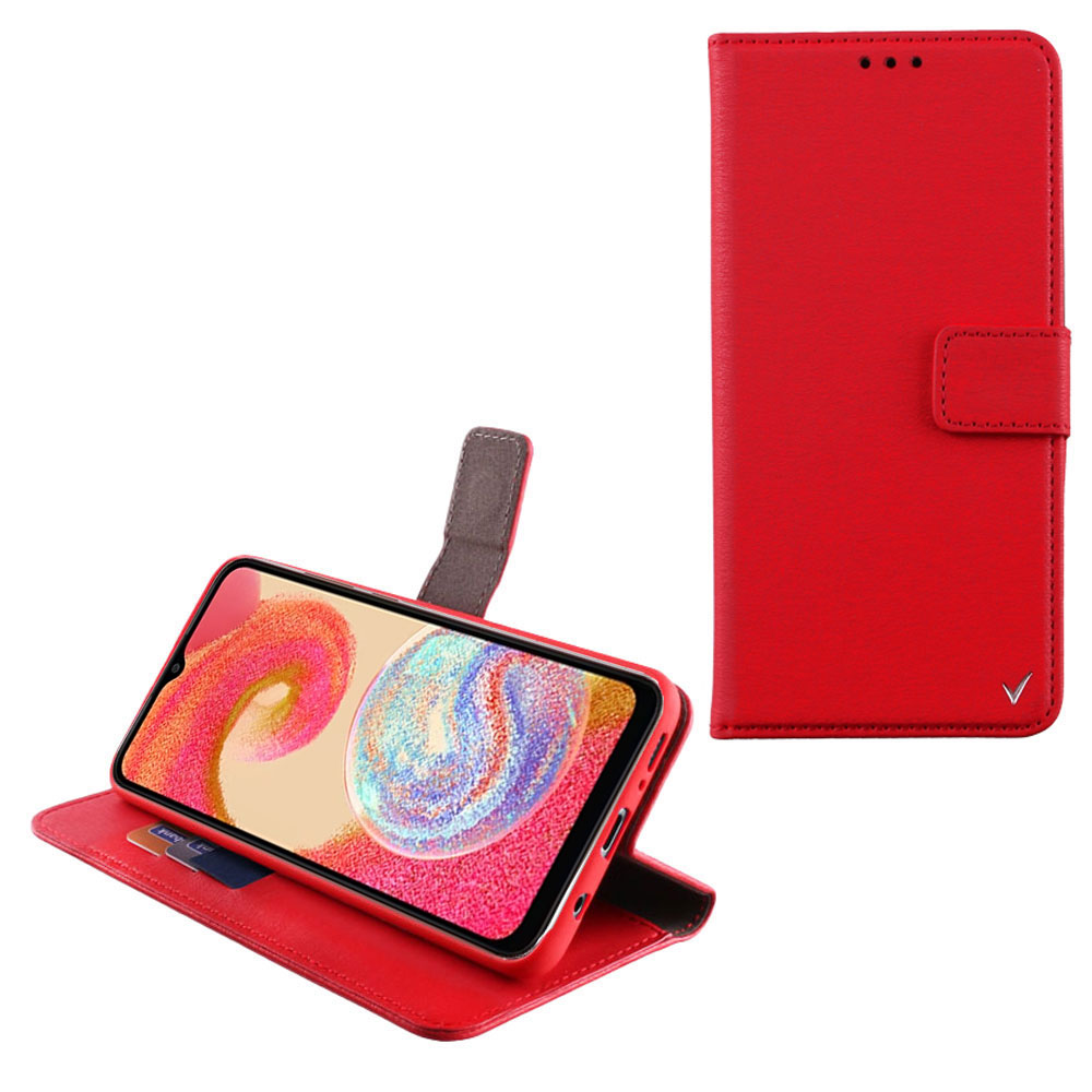 VOLTE-TEL ΘΗΚΗ SAMSUNG A04e A042 6.5" ALLURE MAGNET BOOK STAND CLIP RED