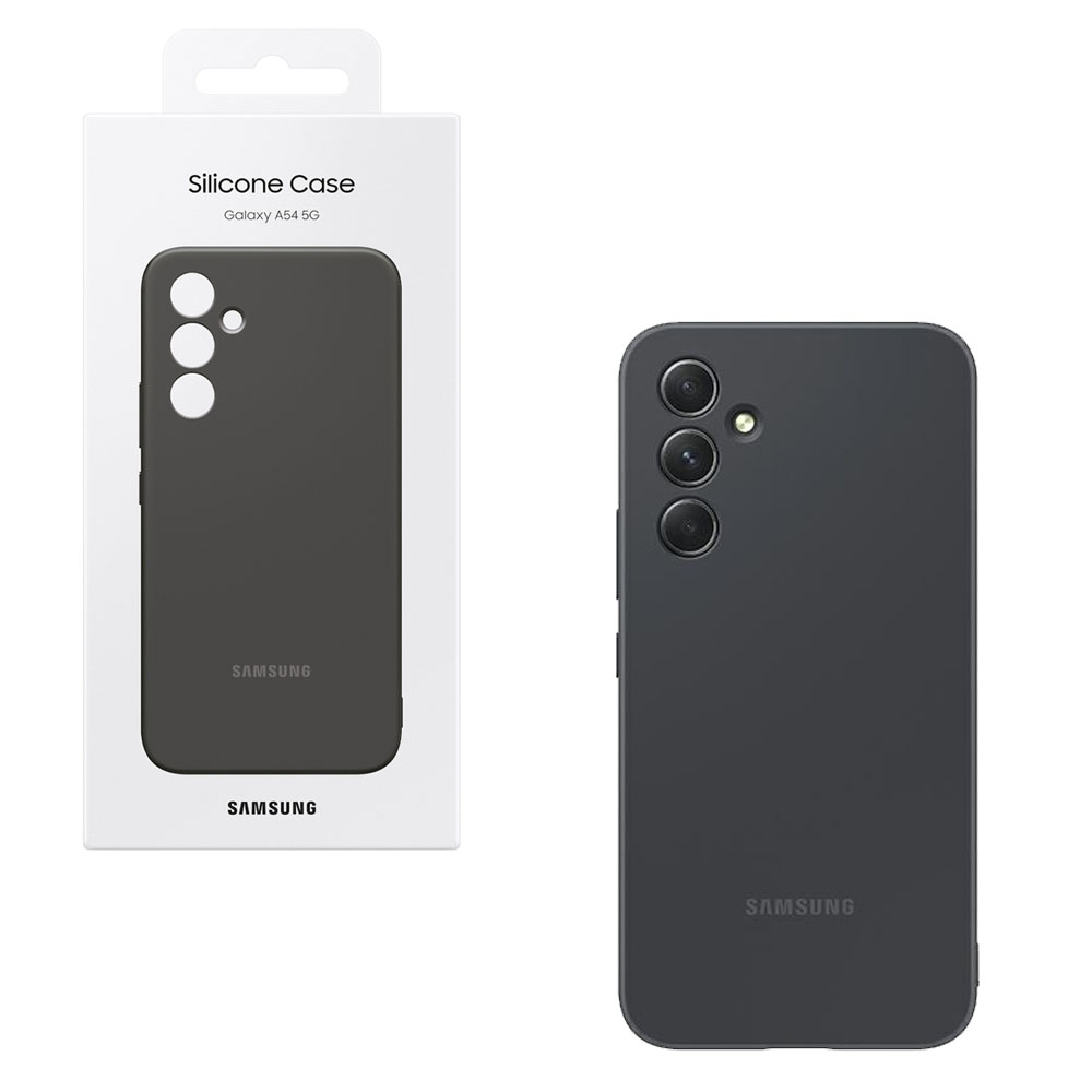 ΘΗΚΗ SAMSUNG A54 5G A546 SILICONE COVER EF-PA546TBEGWW BLACK PACKING OR