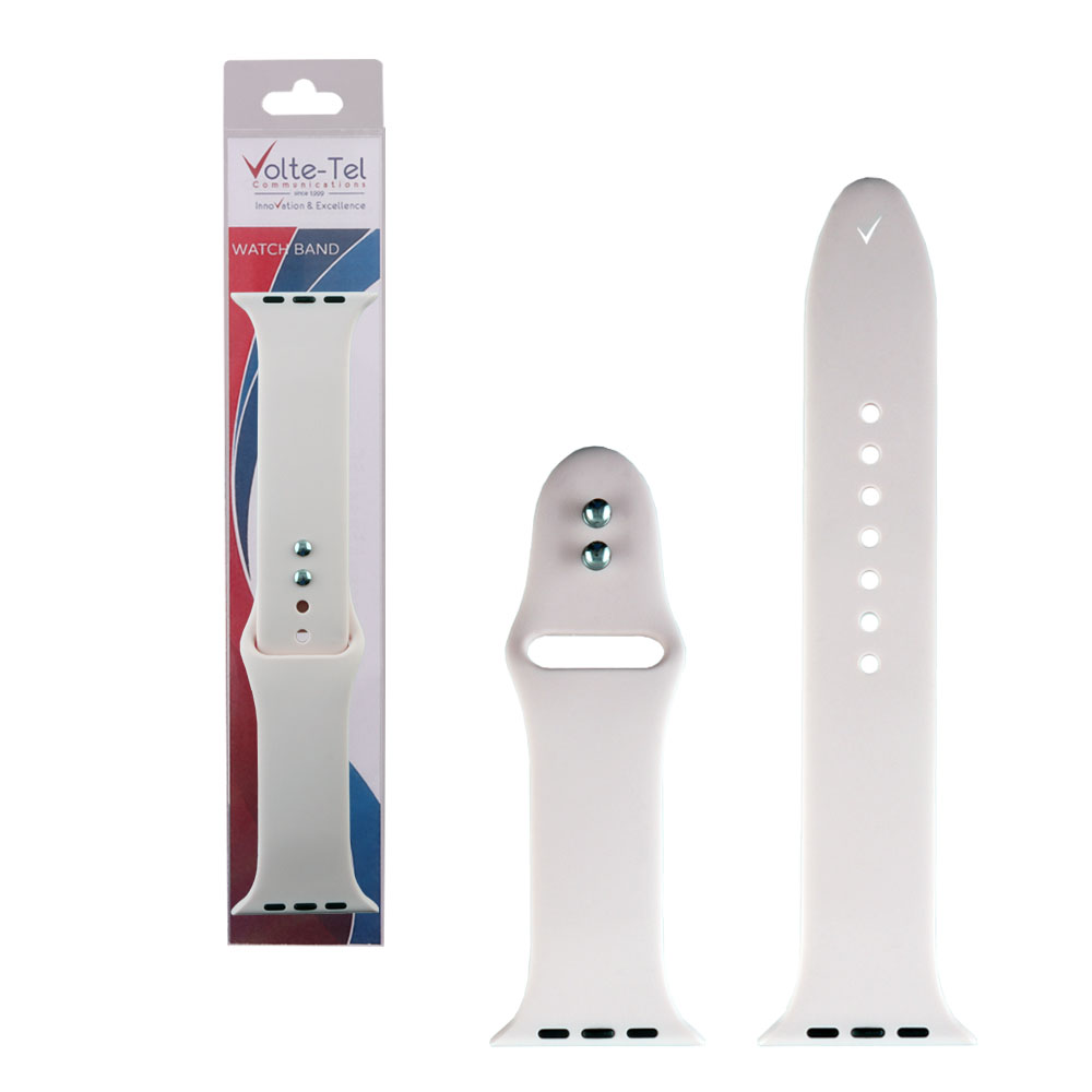 VOLTE-TEL ΛΟΥΡΑΚΙ ΡΟΛΟΓΙΟΥ ΣΙΛΙΚΟΝΗΣ APPLE WATCH 42/44/45/46/49mm ICONBAND WHITE VT104