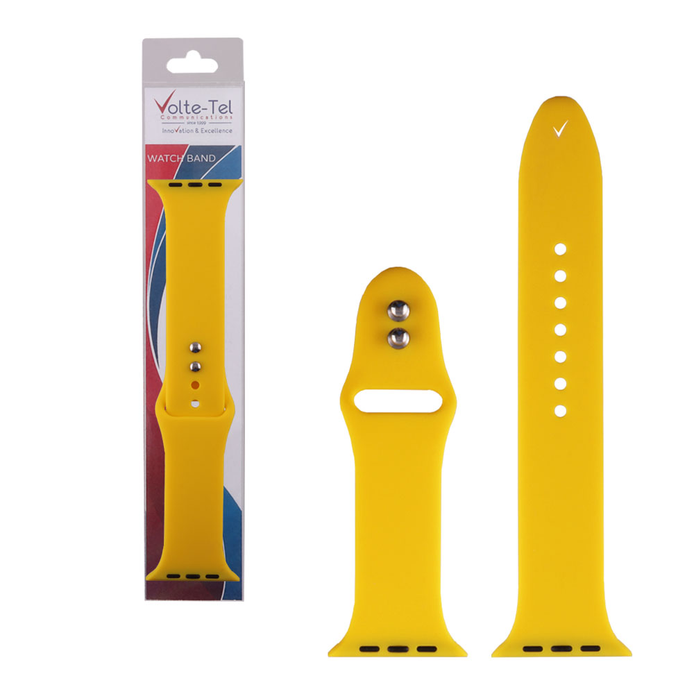 VOLTE-TEL ΛΟΥΡΑΚΙ ΡΟΛΟΓΙΟΥ ΣΙΛΙΚΟΝΗΣ APPLE WATCH 42/44/45/46/49mm ICONBAND YELLOW VT104