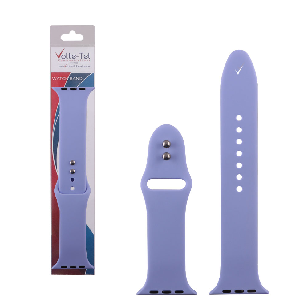VOLTE-TEL ΛΟΥΡΑΚΙ ΡΟΛΟΓΙΟΥ ΣΙΛΙΚΟΝΗΣ APPLE WATCH 42/44/45/46/49mm ICONBAND LILAC VT104