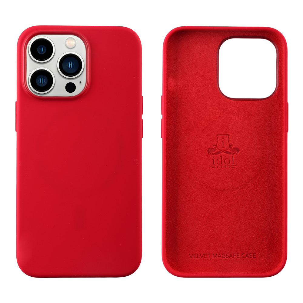 IDOL 1991 ΘΗΚΗ IPHONE 15 PRO 6.1" VELVET MAGSAFE TPU CAMERA GUARD RED