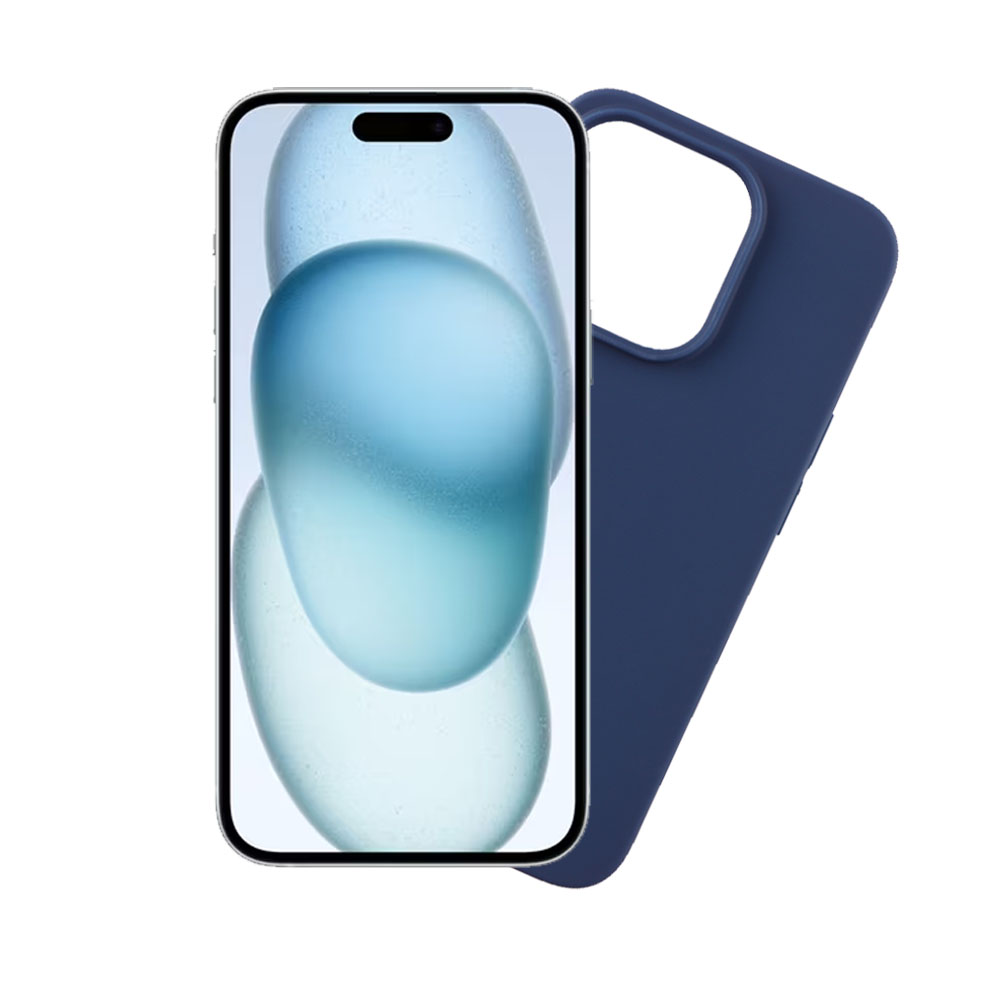 VOLTE-TEL ΘΗΚΗ IPHONE 15 6.1" SILICON TPU CAMERA GUARD BLUE