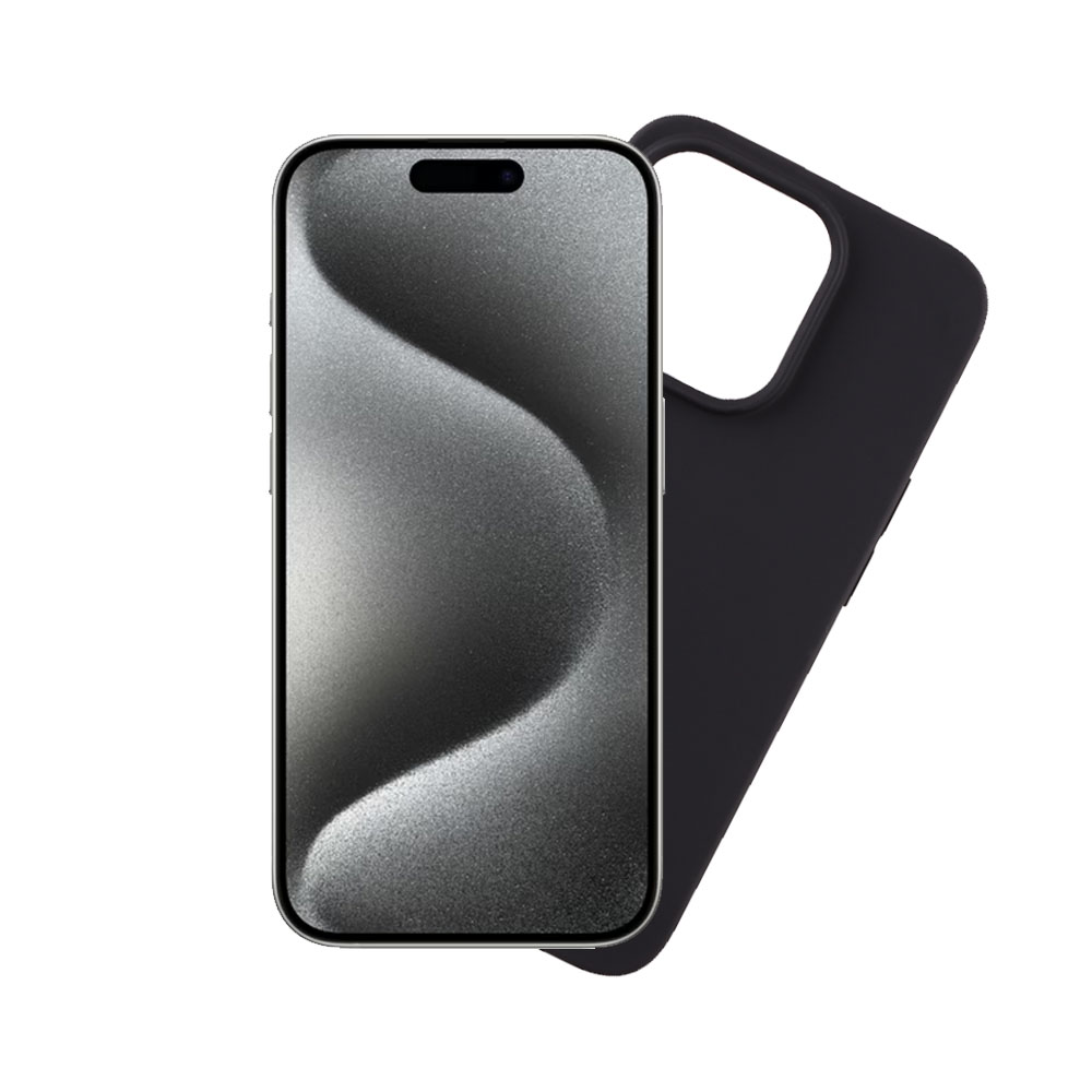 VOLTE-TEL ΘΗΚΗ IPHONE 15 PRO MAX 6.7" SILICON TPU CAMERA GUARD BLACK