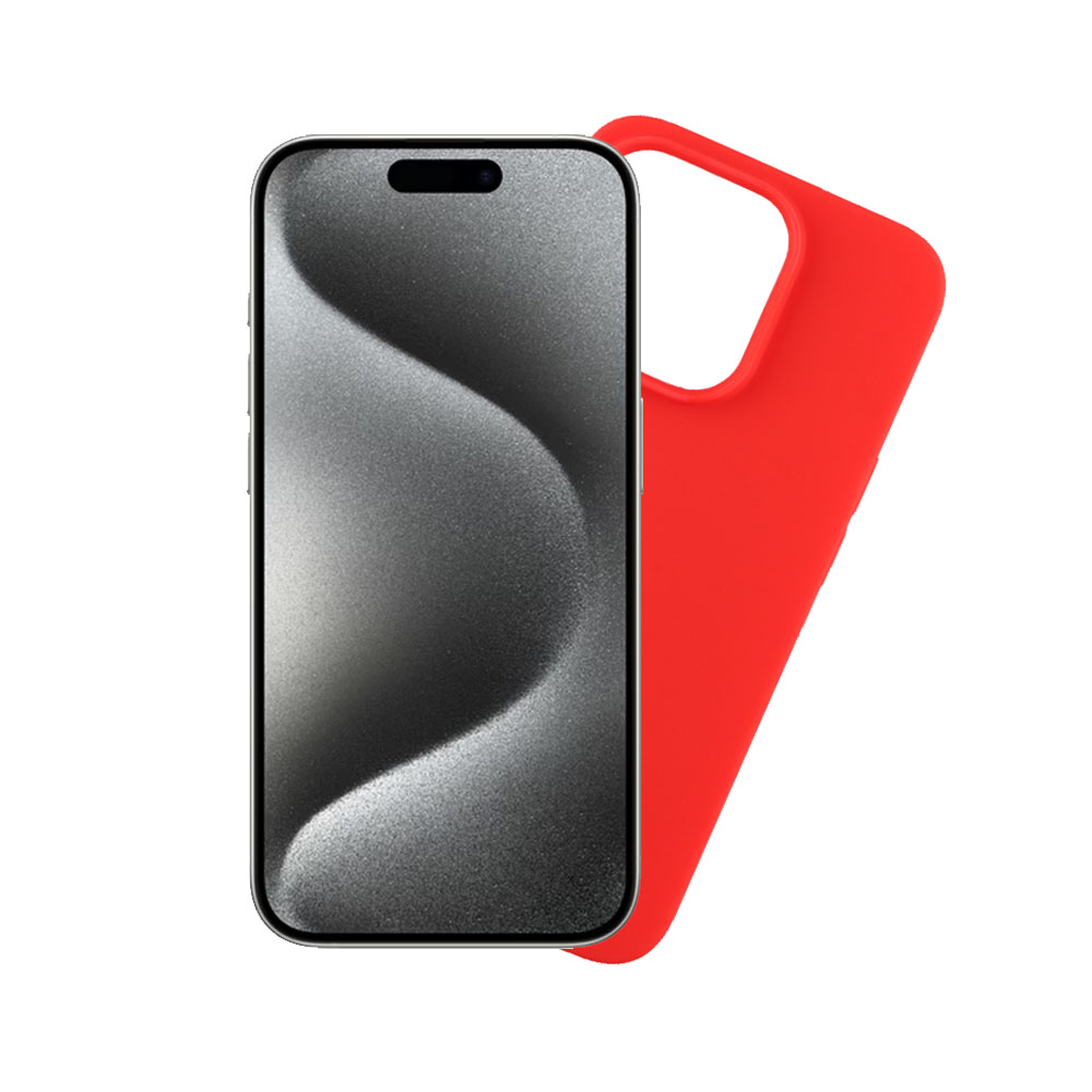 VOLTE-TEL ΘΗΚΗ IPHONE 15 PRO MAX 6.7" SILICON TPU CAMERA GUARD RED