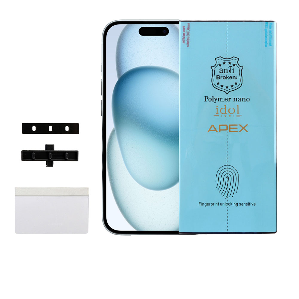 IDOL 1991 APEX POLYMER NANOTECH FILM IPHONE 15 PRO / IPHONE 15 6.1" FULL COVER WITH INSTALLATION KIT