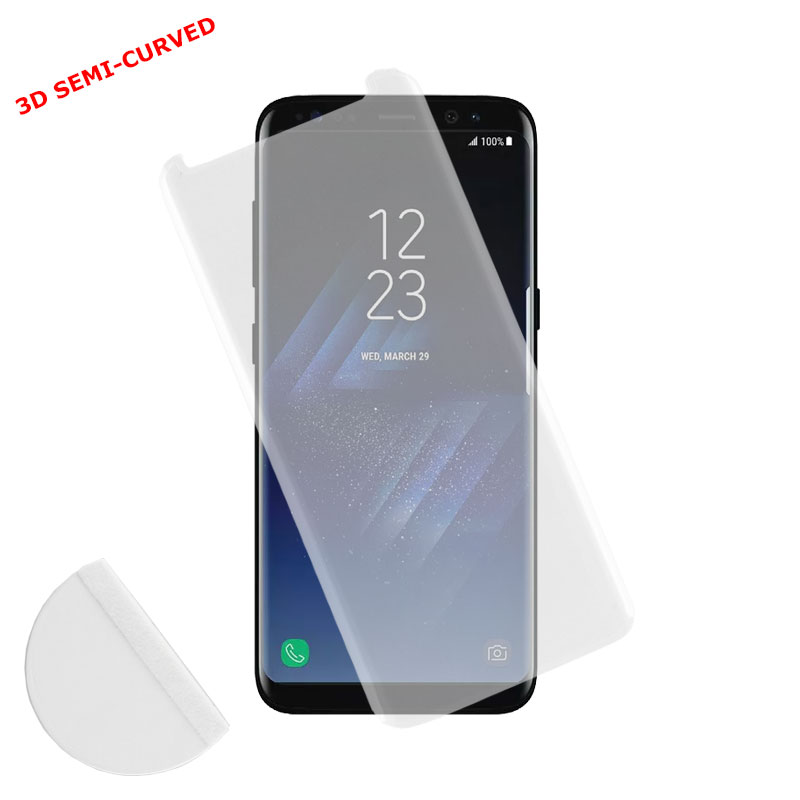 IDOL 1991 TEMPERED GLASS SAMSUNG S8 G950 9H 0.30mm 3D FULL GLUE SEMI CURVED TRANSPARENT + SQUEEZY CARD