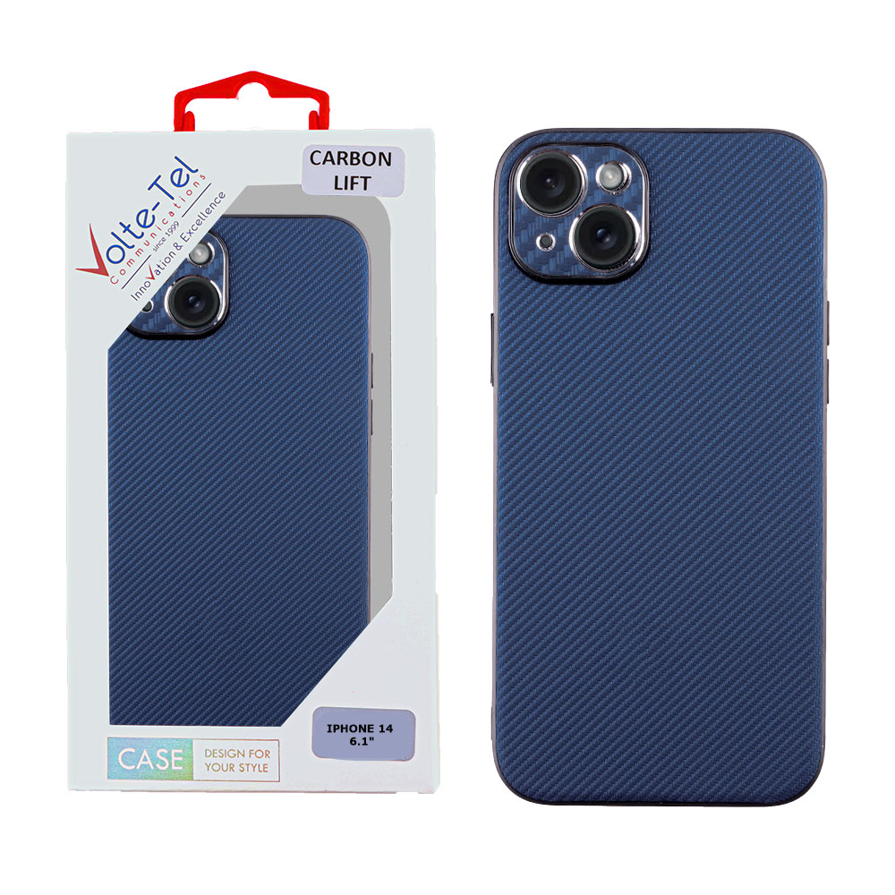 VOLTE-TEL ΘΗΚΗ IPHONE 14 6.1" CARBON LIFT FULL CAMERA PROTECTION BLUE