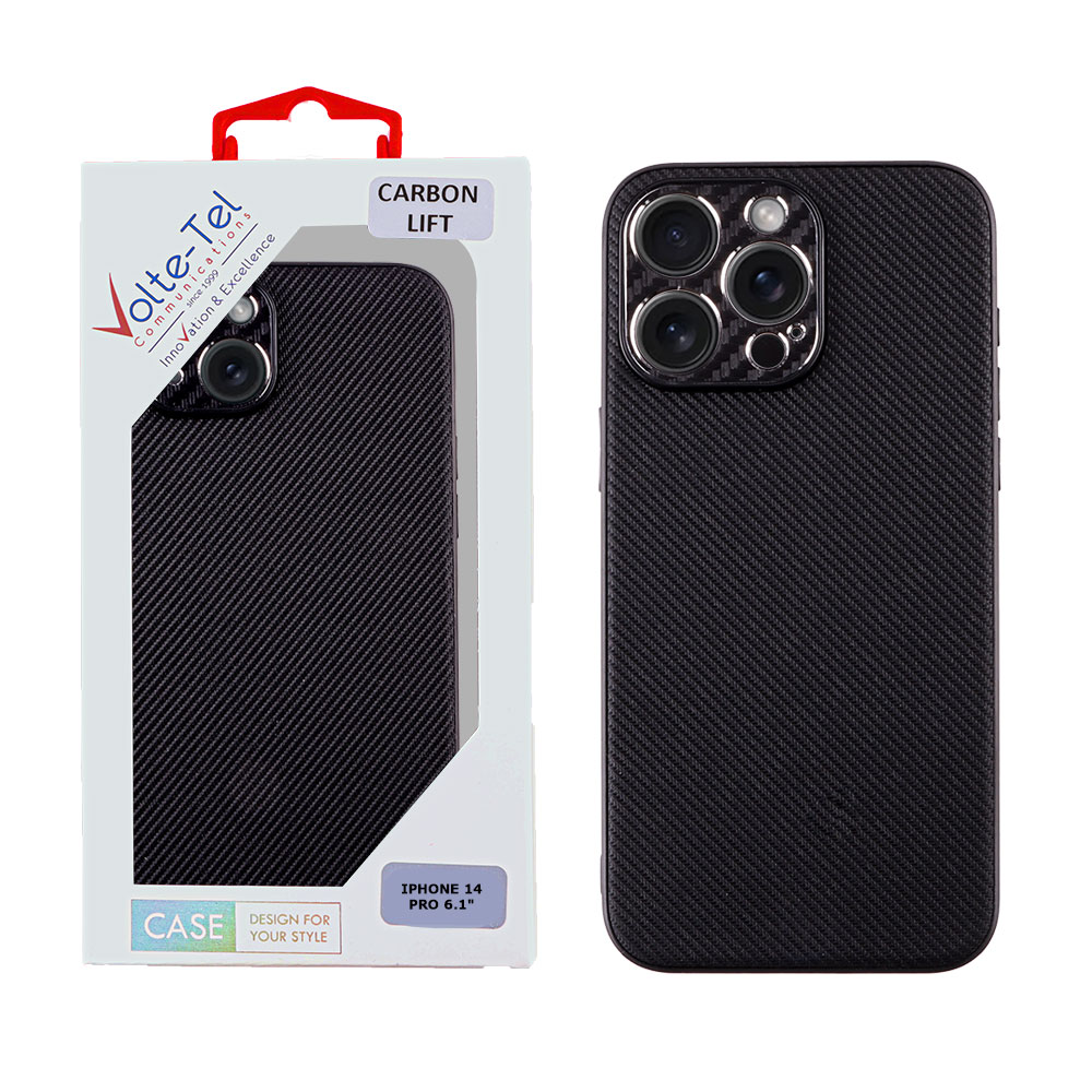 VOLTE-TEL ΘΗΚΗ IPHONE 14 PRO 6.1" CARBON LIFT FULL CAMERA PROTECTION BLACK